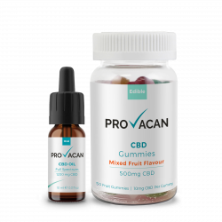 Provacan pack 1200mg CBD Oil and gummies
